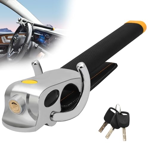 Universal Steering Wheel Lock with Alarm for Vehicles