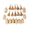 Barn Bells in Small Sizes 20 Distinctive Golden Rustic Bells Full of Beautiful Rough Hewn Variations Perfect for Home Decor Christmas Jingle Bells