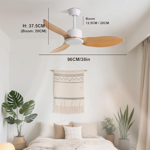 Ventilateur de plafond 3 pales moderne ventilateur de plafond télécommandé - 5