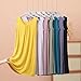 JiXiang Summer Nightgowns for Women Plus Size Crew Neck Chemise Sleepwear Sleeveless Soft Nightwear Loose Comfy Nightshirts