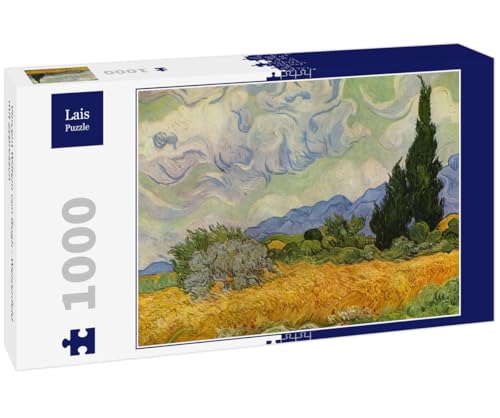 Preisvergleich Produktbild Lais Puzzle Vincent Willem Van Gogh - Weizenfeld mit Zypressen 1000 Teile