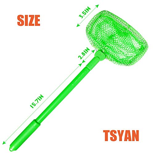 Fishing Net, Tsyan 3 Pack Bug Net Catching Crab Insect Nets Beach Toys Floating Bait Butterflies Colorful Nets For Kids Outdoor Playing 16 Inches #TOP2