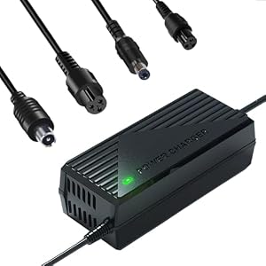 42V 2A Electric Scooter Charger for 36V Li-Batteries, Hover Board Charger Cord with 4 Plugs, Compatible with Gotrax/Ninebot/Jetson/Voyage Scooter Power Adapter
