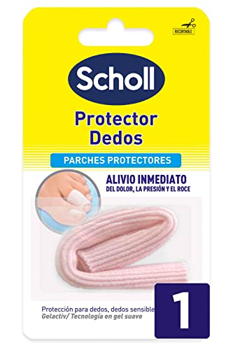Scholl Tratamientos para Pies, Protector para Dedos, Alivio Inmediato del Dolor, Presión y Roce, 1...