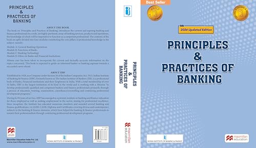 Image of Macmillan Education Principles and Practices of Banking | JAIIB Courseware | JAIIB 2026 updated Edition | JAIIB Exam preparation by IIBF (IIBF JAIIB Exam)