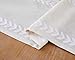 Wracra Embroidered Table Runner Irregular Willow Leaf Table Runners 72 Inches Long For Dresser Home Dining Table Decor,14 x 72 Inch, White