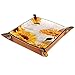 XiangHeFu Gelbe Aquarell-Sonnenblumen Valet Tray Ledertablett Leder Catchall Schlüssel Handy Münzkasten für Schlüsselgeld Nachttisch Storage Container Box Organizer