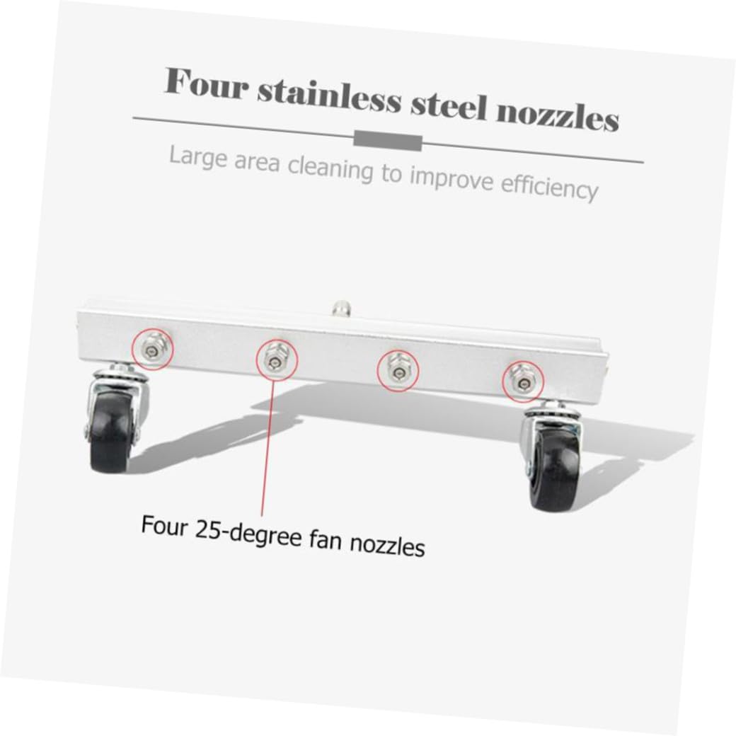 Brosse de Nettoyage Haute Pression à 4 Buses en Acier Inoxydable