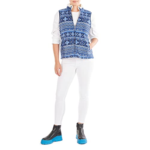 Smith's American Women's Butter-Sherpa Lined Printed Fleece Zip Front Vest4