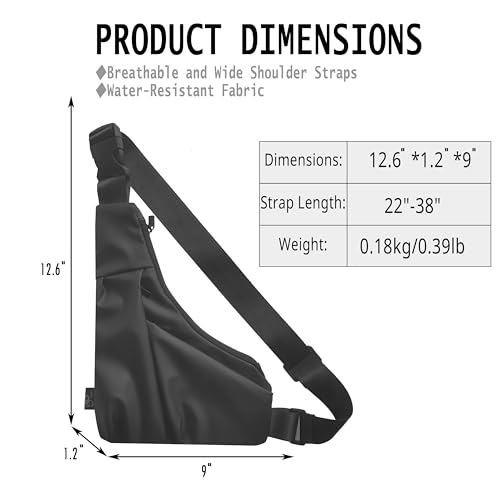 Morrales crossbody impermeable para hombre y mujer miniatura 2