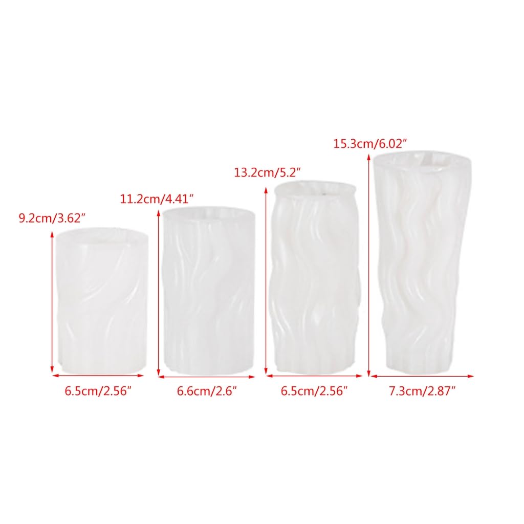 3D cylindryczna świeca silikonowa forma do mydła DIY geometryczne zapachowe formy do świec