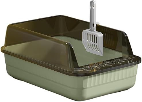 Pet Litter Box for Cat Open Large Capacity Anti-Splash Shovel Cats Toilet Pet Sandbox Kitten Tray Bedpan Cleaning Basin Supplies
