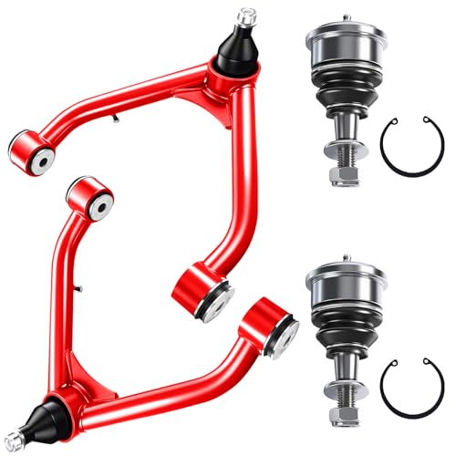 GPMMWPG 2-4 Lift Front Upper Control Arms Compatible with 1999-2006 Silverado Sierra 1500 for Tahoe Suburban 1500 for Yukon 2000-2006 Replacement Factory Adjustable Control Arms w/Ball Joints