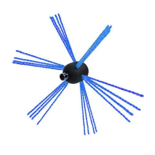 Yhenlovtt Cepillo limpiador de chimenea para estufas de leña, cabezal de cepillo con conductor de acero inoxidable Compat y tubos de chimenea de metal, tubos flexibles de nailon