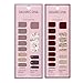 Dashing Diva Gloss Nail Strips Bundle - The Fall Florals Collection - Alpine Retreat & Wildflower - UV Free, Chip Resistant, Long Lasting Gel Stickers - Contains 2 Sets