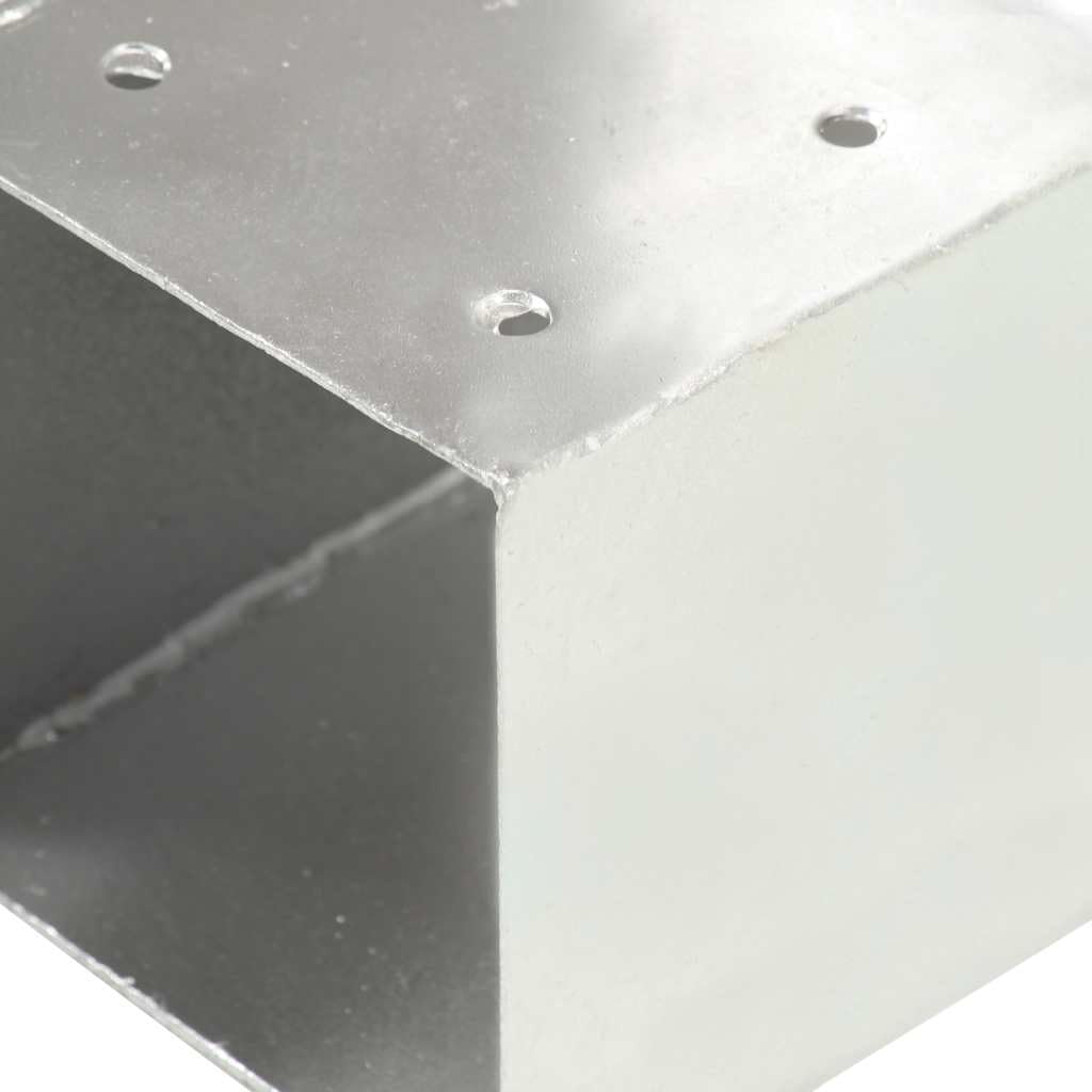 vidaXL 4X Conectores de Postes en T Soporte Jardín Patio al Aire Libre Estacas Exterior Valla Cerca Separador Metal Galvanizado 101x101mm