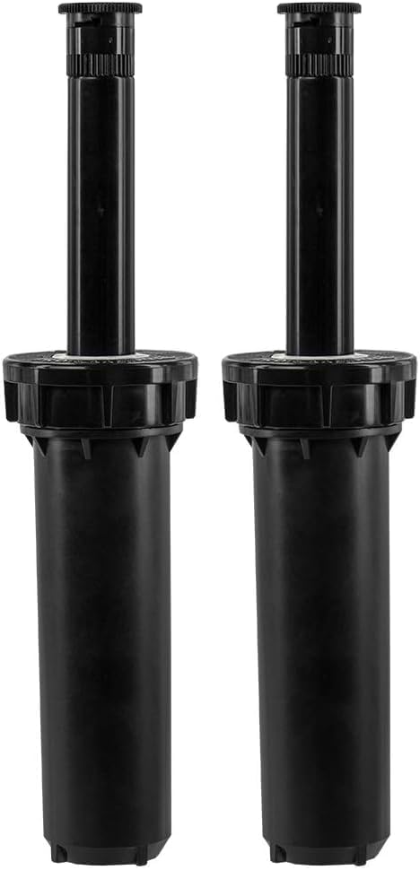 Orbit 54530 - Aspersor emergente profesional de tira lateral de 4 pulgadas, 1 unidad (paquete de 2), color negro