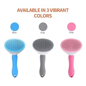 Cat-Brush-with-Release-Button-universal-for-cats-and-dogs-one-click-release-brush-and-flea-comb-combination-setPet-Hair-Comb-Tear-Stay-Removal-knotted-skin-floating-hair-tangled-fleas-Grey - Cucciolini Doodles   Cat-Brush-with-Release-Button-universal-for-cats-and-dogs-one-click-release-brush-and-flea-comb-combination-setPet-Hair-Comb-Tear-Stay-Removal-knotted-skin-floating-hair-tangled-fleas-Grey