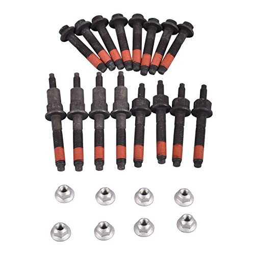 SUSUCAR Exhaust Manifold Bolt Hardware Kit Stud Nut Fit for 1999-2009 Dodge Ram Chrysler Jeep 4.7L 6505257AA 6504331