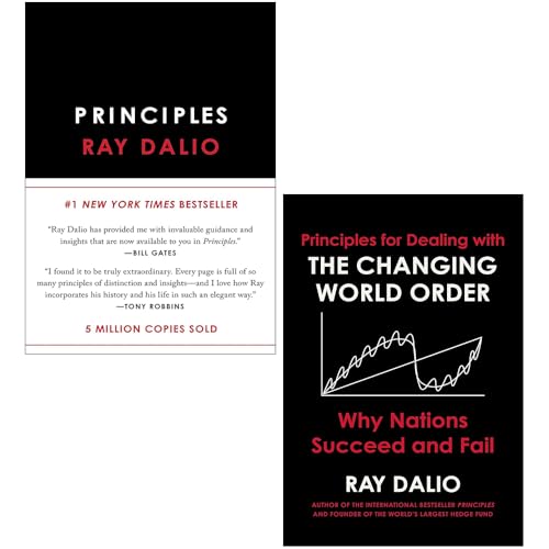 Ray Dalio 2 Books Collection Set (Principles: Life and Work & Pri...