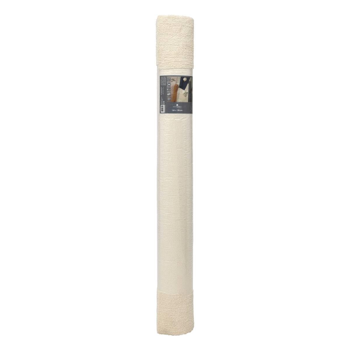 Tapis décoratif Blanc Ivoire avec Reflets 120 x 170 cm - Atmosphera