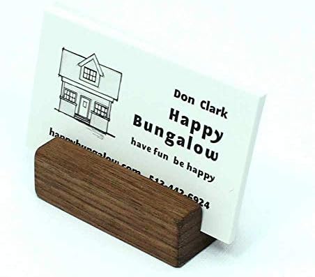 Natural Walnut Business Card Holder