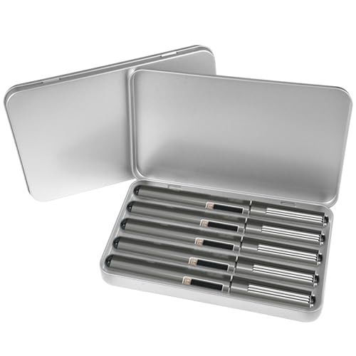 2 Stück Blechdose Metalldose Metallbox 18 × 11 × 1,5 cm, Metalldosen mit Deckel, Metallbox Klein, Blechdose mit Deckel zur Aufbewahrung Kleiner...