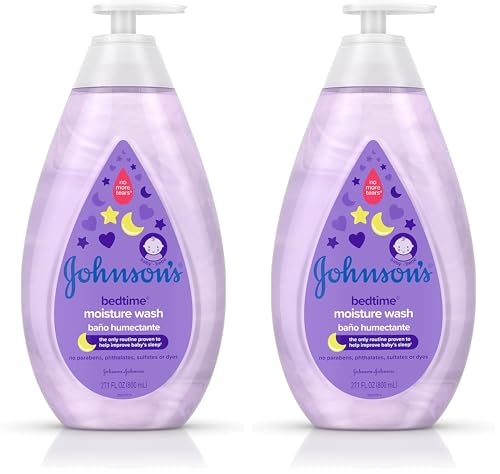 Image of Johnson's Tear-Free Bedtime Baby Moisture Wash with Soothing NaturalCalm Aromas, 27.1 fl. oz (Pack of 2)
