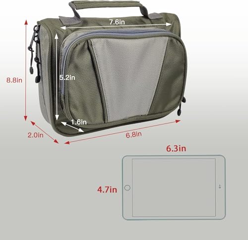 Aventik Fly Tying Bag Bolsa Ligera Portátil para Almacenaje de Señuelos con Bolsas Transparentes Desmontables Mediana miniatura 2