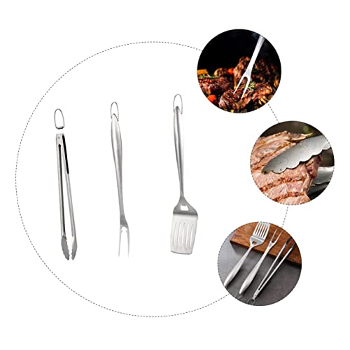 Set de utensilios para barbacoa de acero inoxidable miniatura 2