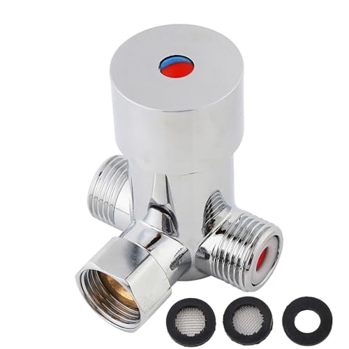 Válvula mezcladora G1/2 de latón para control de temperatura en grifos automáticos 2