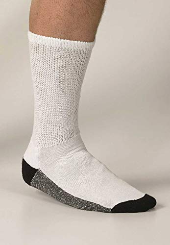KingSize Men's Full Length Cushioned Crew Socks 3-Pack3