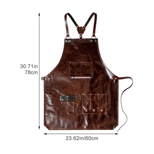 Tablier réglable unisexe imperméable avec deux poches utiles - 6