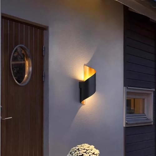 Applique murale LED créative design moderne en or et blanc - 7