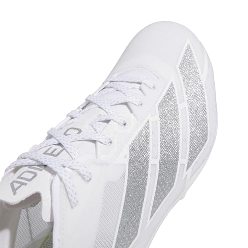 Image of adidas Mens Adizero Electric American Football Sneakers Shoes - White