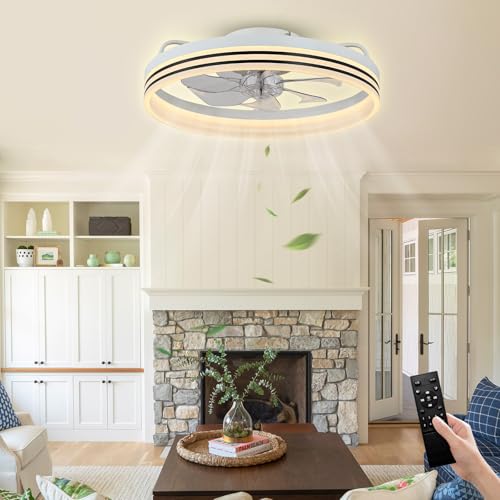 Cainjiazh 20" Crystal Ceiling Fan with Lights, Remote, White by Cainjiazh - Used condition - Image 7