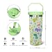 qwpmvhsak 30oz Dinosaur CoffeeTravel Mug Cup Water Botter Flip Tumbler with Handle lid and Straw,Dinosaur Stuff Decor Accessories
