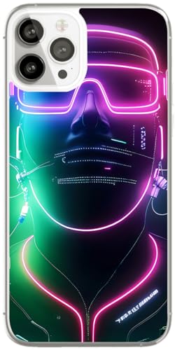 Coque iPhone 12 Pro Max Magsafe Antichoc Transparente avec Motif Cyberpunk Futuriste