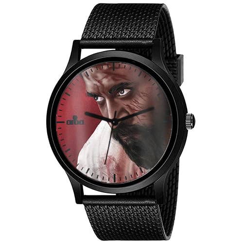 AROA Watch New Watch for Vikram Rolex Close up Model : 950 Black Metal Type Analog Black Strap Watch Red Dial for Men Stylish Watch for Boys- (B0CFHF3XSM) Amazon Price History, Amazon Price Tracker