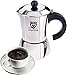 GRÄWE Espressokocher Induktion geeignet, Espressokanne aus Edelstahl für 6 Tassen, Klassischer Espresso Maker ohne Aluminium - 300 ml