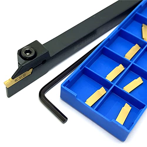 10PCS MGEHR Grooving CNC Lathe Insert + 1PCS Holder miniatura 2