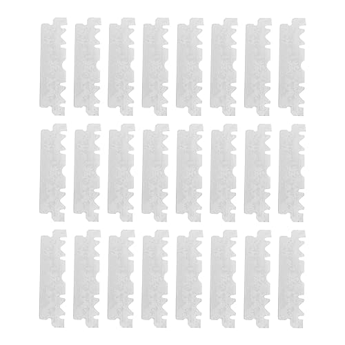 Vaguelly 4sets Barber Shop Face Razor Old Folding Razor Stainless Steel Blade 100pcs*4