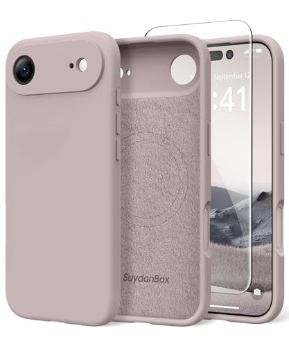Image of Magnetic for iPhone Air Case, Compatible with MagSafe, [Full Camera Protection][Screen Protector] Silicone Shockproof Protective Phone Case for iPhone 17 Air 6.5 inch, Hazel