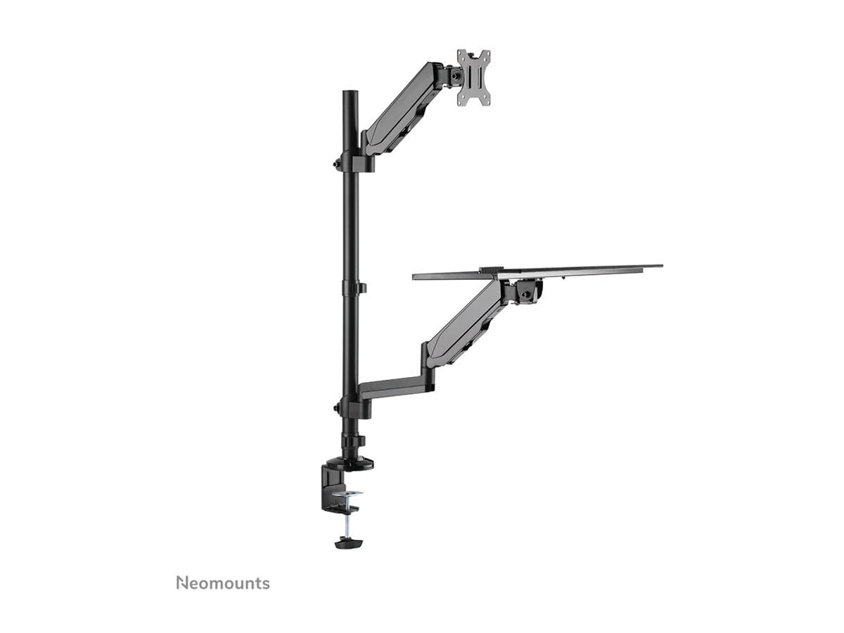 NewStar Neomounts FPMA-D1320SILVER Staffa per schermo piatto per ufficio – Staffa per schermo piatto per ufficio (0 – 180 °)