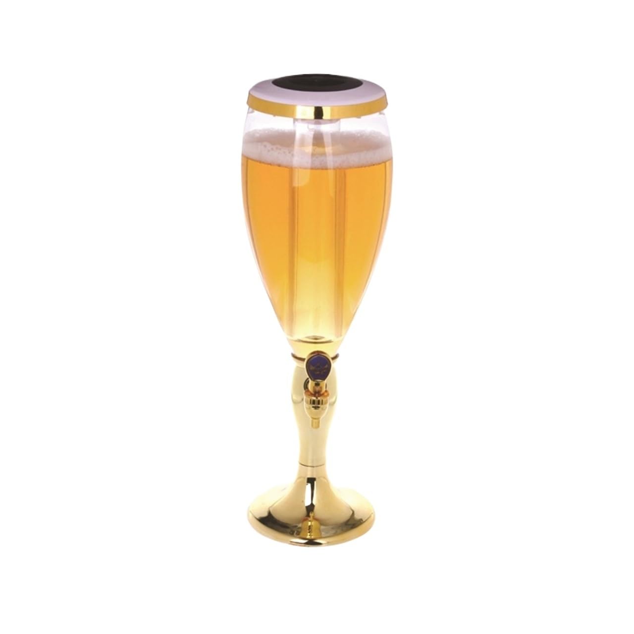 MYUYEE Beverage Dispenser,Juice 102Oz Beer Tower Dispenser With Ice Tube For Liquor Beverage Drink Tower