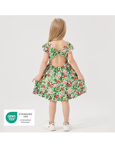 Bamboo Viscose Dress for Girls Little Kids and Toddler Ruffle Sleeveless Girls Casual Dress3