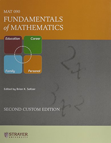 Fundamentals of Mathematics Mat 090 0536509344 Book Cover