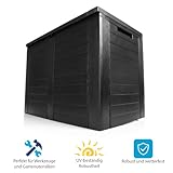 BigDean Aufbewahrungsbox Garten 170L mit Stecksystem aus Kunststoff – Auflagenbox wasserdicht für outdoor geeignet – Kissenbox im kompakten Design & Made in Europe