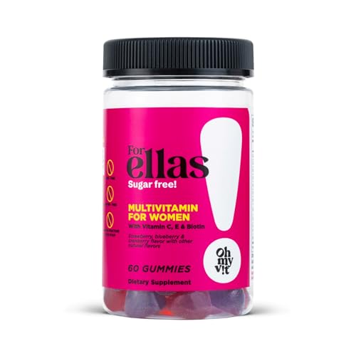 Oh My Vit 400007115 ! For Ellas Women’S Multivitamin Gummy With Vitamins C, E, And Biotin, Sugar Free Berry Flavor cover