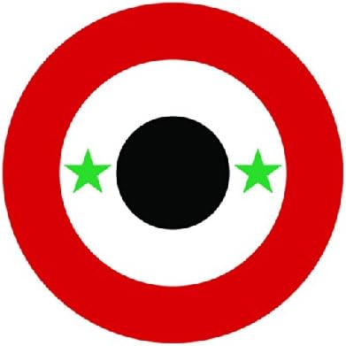 Syrian Arab Air Force Roundel Sticker Die Cut Decal FA Vinyl